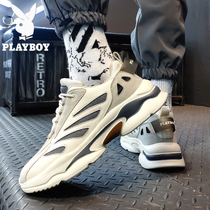 Floral Playboy mens shoes 2022 new summer boomers Breathable Heightening Old Daddy Shoes Ins Tide Casual Sports Shoes
