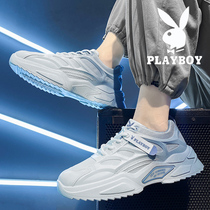 Floral Playboy Summer breathable mens shoes 2022 new web shoes net face small white shoes sneaker male daddy tide shoes