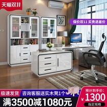 Simple desktop corner computer desk small apartment modern home bedroom rotating white paint desk desk desk