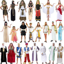 cosplay Halloween Adult Clothing Egyptian Pharaoh Posthumous Ancient Greek Middle Eastern Arabian Women Robe Clothes