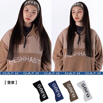 GAFH Korean version Ski Hair Band Hair Stirrup Yoga Headscarf Male And Female Headwear Head Strap Movement Sweating Single Double Board Black Blue