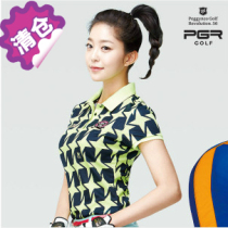Special Korean version of golf womens ball suit top short sleeve Korean explosive style jersey Summer quick-drying T-shirt PGR