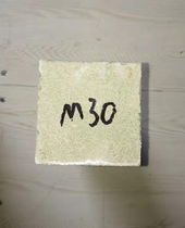 The M30 mortar sends the test block to the test