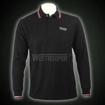 westrooper long sleeve black polo shirt original 49 yuan Current price 19 9 yuan