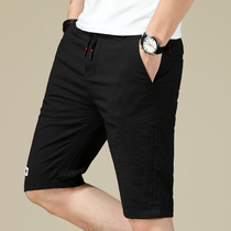 Summer casual short pants mens fashion summer thin loose outer wear drawstring motion five capris 5 fen ku