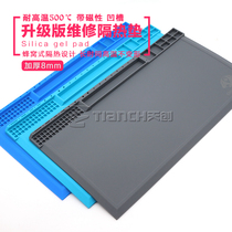 High temperature resistant silicone table pad mobile phone repair Workbench anti-static with magnetic parts adsorption heat insulation pad