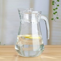 Thickened explosion-proof capacity cold water cup blooming water bottle Household heat-resistant tie pot Glass filter tea pot Transparent large