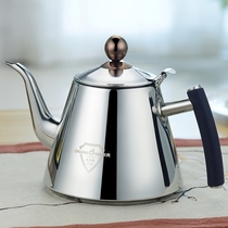 Creative food grade 304 stainless steel bubble teapot flat bottom burning kettle tea table induction cooker special tea set for home