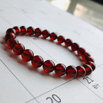 High-quality natural garnet bracelet female red crystal string jewelry jewelry summer birthday gift