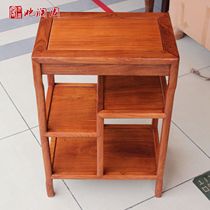 Mahogany tea table hedgehog red sandalwood telephone rosewood tea rack Chinese tea cabinet side