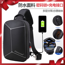 Mens anti-theft chest bag Korean version shoulder leisure multi-function tide large capacity business travel waterproof charging oblique cross bag