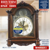 RHYTHM Rhythm Watch European Classical Solid Wood Living Room Art Decor Ornaments Full Time CRH167