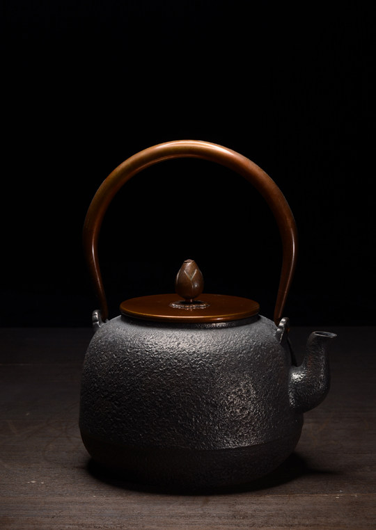 铁壶 铸铁日本铁壶原装进口手蜜柑型无涂层铸铁壶 烧水煮水铁茶壶