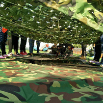 Outdoor camouflage net battle ground network anti-aerial photography camouflage net military theme dress sunshade net balcony courtyard