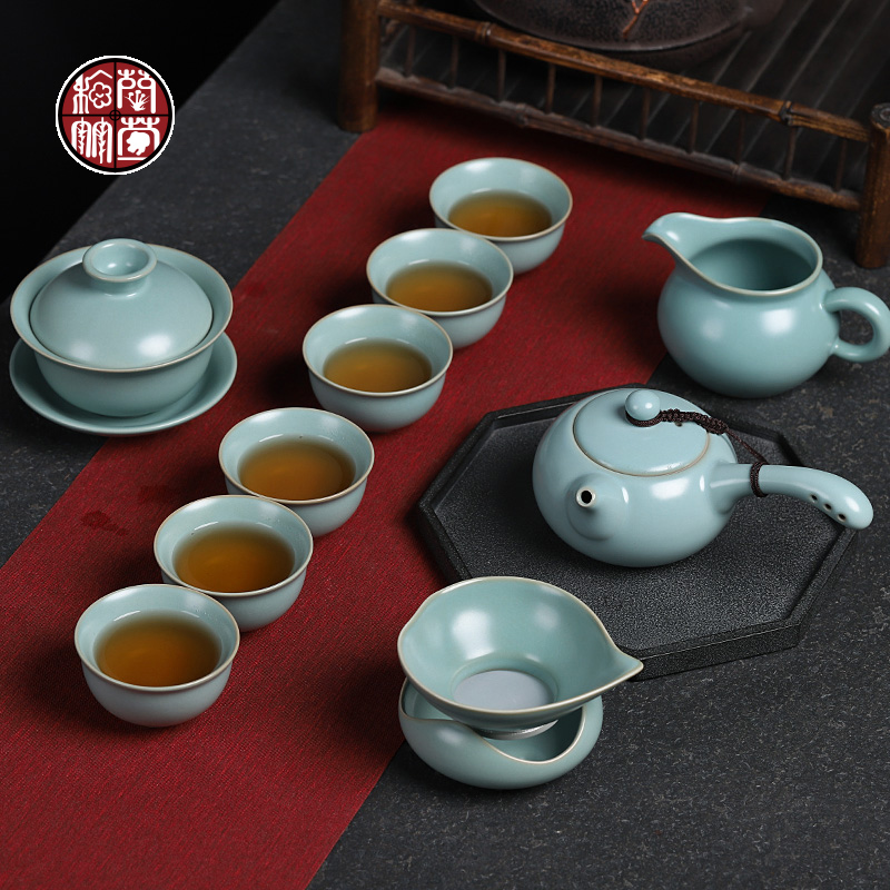 Ceramic kung fu tea set authentic piece of vintage your up to leave but have contracted household cup your porcelain of a complete set of gift box