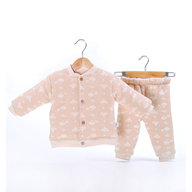 Baby cotton clothes winter thickened suit men outwear winter clothing 0-1-year-old baby clip cotton warm cotton clothing women winter cotton padded jacket