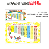 Magnetic 10 plus and minus decomposition and composition of the first grade of primary school early education addition and subtraction formula young connection learning
