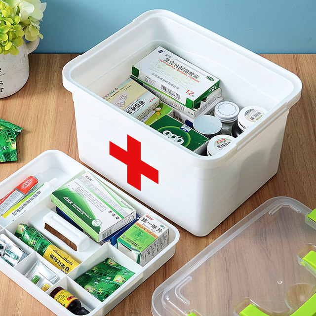 Multi-layered first-aid medicine storage box for family use small medicine Multi-layered first-aid medicine storage box for family use small medicine