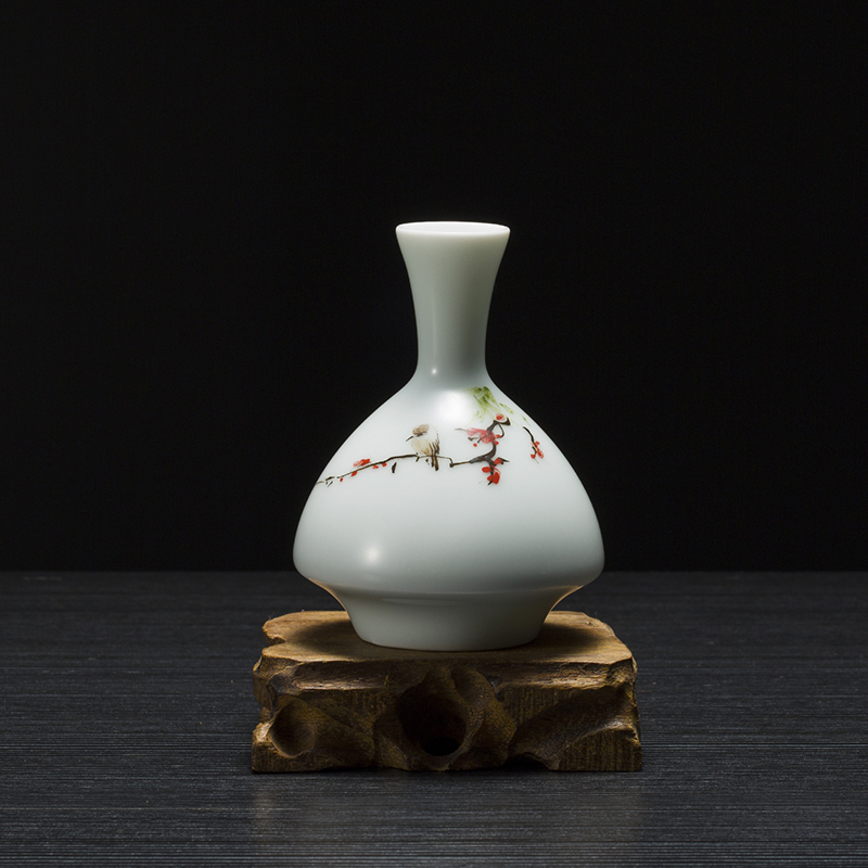 New Chinese style hand - made ceramic vase furnishing articles flower arranging creative decoration accessories I and contracted sitting room small and pure and fresh flowers