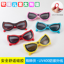 Spider-Man glasses children sun glasses tide boys and girls fashion polarized anti-ultraviolet baby sunglasses
