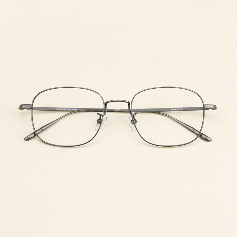 纯钛复古眼镜框韩版潮1666 超轻近视眼镜架男女款 文艺细框眼镜框产品展示图5