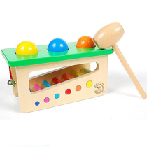 1-3-6-year-old kindergarten childrens gifts wooden mastic intellect early to teach the toy loud and knock on the percussion table