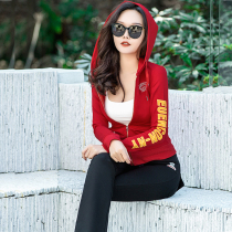 Casual Sports Suit Nets Red Women 2022 New Spring Autumn Two Sets Slim Pure Cotton Clothing With Cap Zipped Shirts