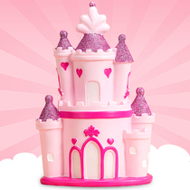 Creative childrens piggy bank girls only cant get in and out of the piggy bank castle decoration birthday gift piggy bank is not desirable