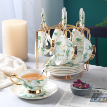 European bone china coffee cup set afternoon tea set creative ceramic English black tea cup and saucer set home small luxury