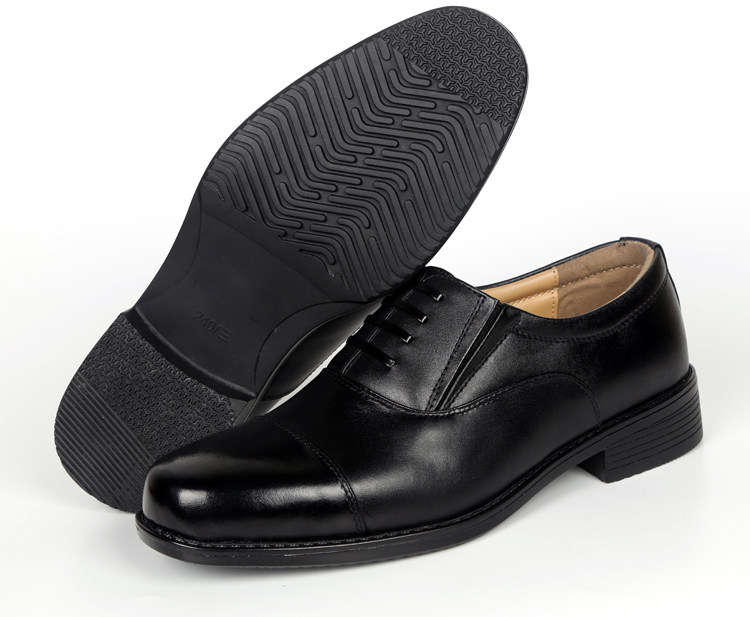 07a校尉常服皮鞋07b三接头制式军官皮鞋男士官皮鞋夏季网眼皮凉鞋