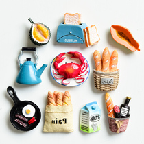 Nordic ins refrigerator stickers magnetic stickers personality creative cartoon cute 3d three-dimensional cute decoration magnetic stickers Christmas