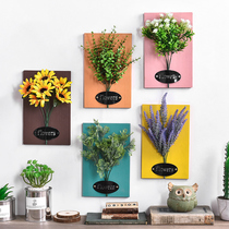 Three-dimensional simulation floral wall hanging green plant wall decoration creative home living room wall wall decoration wall hanging parts