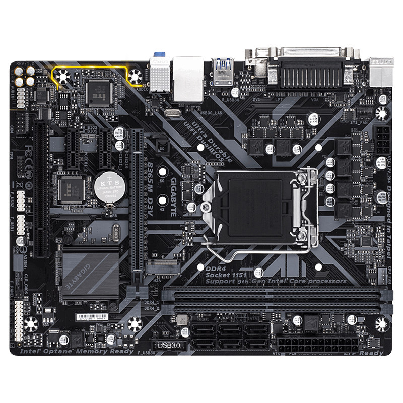 gigabyte/技嘉 b365m d3v台式机电脑游戏电竞主板 支持ddr4 1151
