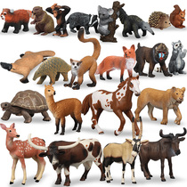 Simulation small animal toy model set Land Zoo koala sika deer orangutan decoration childrens gift