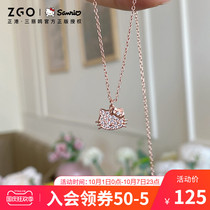 Zhenggang ZGOx Hello Kitty Cat Necklace Female Xia Small Design Sense Advanced 2021 New Birthday Gift for Girlfriend