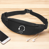 New small slanted satchel male and female student single shoulder bag Chains sports running pocket minimalist casual fashion chest bag