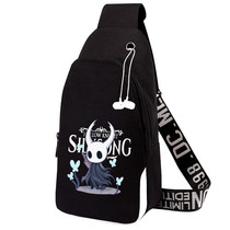 Casual Black Tide Single Shoulder Bag Void Knight Perimeter Mens Chest Bag Individuality Creative Movement Diagonal Satchel Boomer