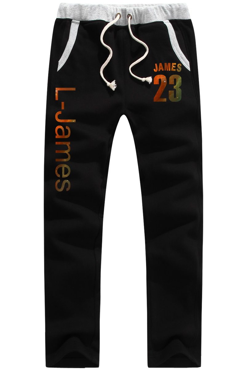 勒布朗詹姆斯23号卫裤篮球周边原宿风秋冬季男士加绒青少年休闲裤