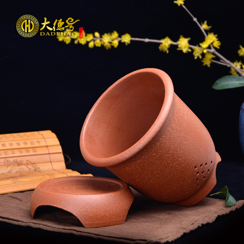 Purple orchid flower POTS yixing exquisite bonsai pot fleshy green plant down slope mud gentleman 's blue flower pot tray