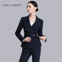 Autumn and winter small suit jacket Womens professional suit Womens suit suit Formal suit Tooling suit Sales department overalls