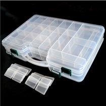 Multifunctional Luya box trumpet Luya tool box double-layer bait box storage box sequin bait box multiple boxes