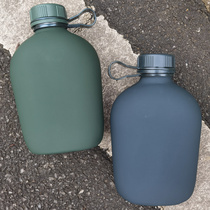 Kettle Military training kettle Camping mountaineering Outdoor Kettle Student camouflage Kettle Thickened kettle Aluminum 1 liter large capacity