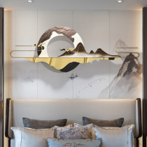 Modern Chinese wall decoration landscape Zen meaning fortune pendant light luxury Net red bedroom bedside sofa background wall decoration