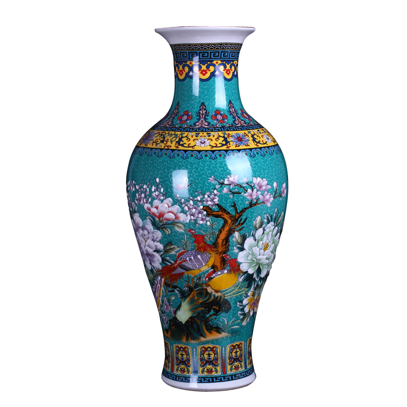 Jingdezhen ceramic vase landing household act the role ofing is tasted Chinese antique European flower implement sitting room place flower arranging arts and crafts