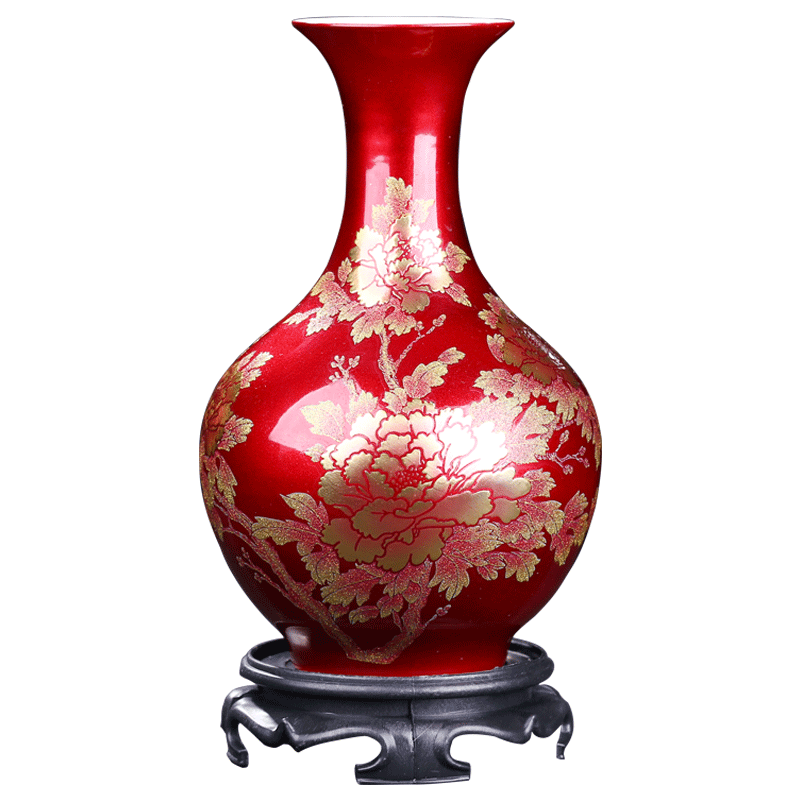 Jingdezhen ceramics vase is placed small pure and fresh and the sitting room TV ark, home decoration decoration creative arts and crafts