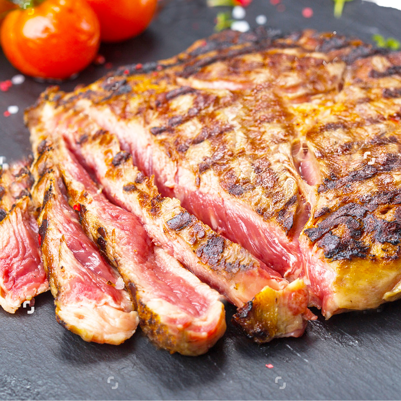 澳洲黑安格斯原切牛排套餐820g进口牛排 新鲜雪花眼肉牛排
