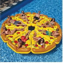 Thickened tasteless super firebird water inflatable horse floating bed floating row swimming ring Swimming equipment Unicorn pizza