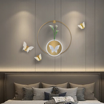 Background Wall decorative painting bedside bedroom sofa background modern simple clock Wall watch clock creative living room mural