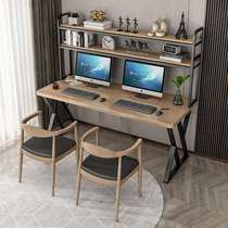 Solid Wood desktop computer desktop desktop with bedroom writing learning desktop for double desktop desktop combination desktop