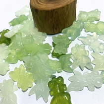 Natural Xiuyu pendant Xiuyu small golden fish Xiuyu diy small parts Natural jade Jinyu Mantang Xiuyu pendant